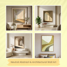 Neutral Architectural & Abstract Wall Art
