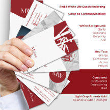Life Coach Red & White Branding Package 