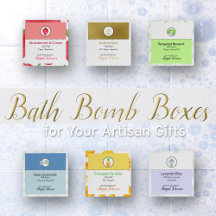 Homemade Bath Bomb Boxes for Artisan Gifts | 2x2