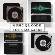 Music QR Code Business Cards