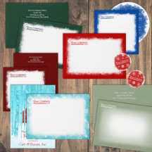 Christmas Card Envelopes, Company Logo & Address