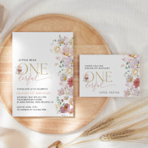 Colorful Flowers First Birthday Collection