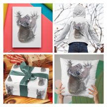 Koala Hang On Back Cute Bear Australia Animal 