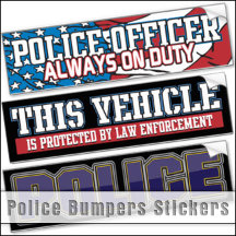 Police Bumpers Stickers
