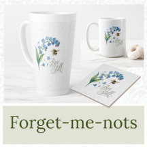 Forget-Me-Not floral botanical collection 