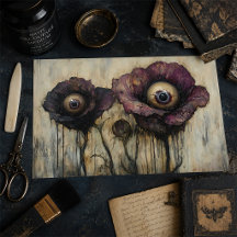 Dark Gothic Floral Eye-Bouquet Halloween