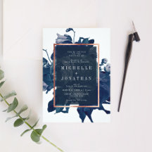 Navy Rose Gold Bouquet