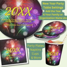 New Year Party Table Settings