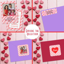 Pink and Red Valentine Heart Pattern