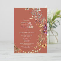 Fall Floral Boho Bridal Shower