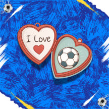 I Love Soccer Locket
