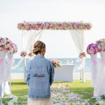 Bride Wedding Bachelorette Party Denim Jean Jacket