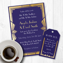 Art Deco Navy Collection