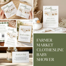 Farmer Market Locally Grown Baby Shower