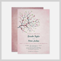 Rustic Dusty Rose Blooming Tree