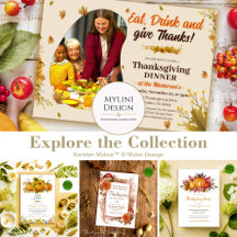 Custom Thanksgiving Invitations