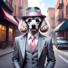 Vintage Gangster Poodle