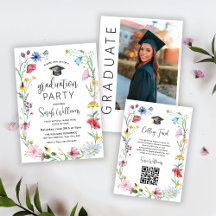 Elegant Wildflowers Graduation