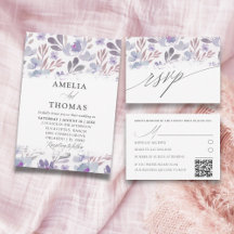 Modern Boho Watercolor Floral Wedding Collection