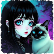 Mid-Night Muse & Her Siamese Shadow