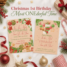 Christmas 1st Birthday | Most ONEderful Time 