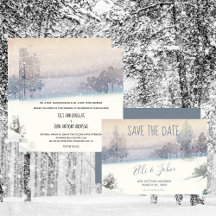 Winter Blue and White Wedding Collection