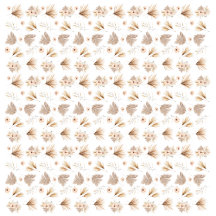 Boho dreid palms and flowers design