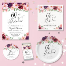 Elegant Floral 60th Birthday Party