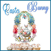 Easter Bunny   Rabbit Cards and Invitations