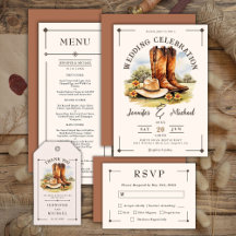 Western Cowboy Boots Wedding Suite