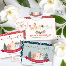 Veterinary Animal Pet Sitter Business Christmas