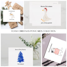 Funny Christmas Postcards Collection