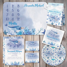Narwhal Baby Shower Theme