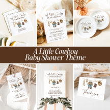 Little Cowboy, Western Wild West Rodeo Baby Shower