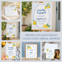 Freshly Engaged Amalfi Coast Lemon Bridal Shower