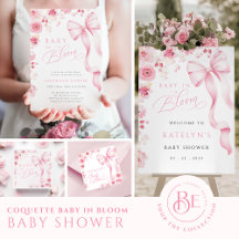 Baby in Bloom Pink Coquette Baby Shower