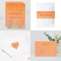 Autumn Wedding Ombré and Foliage 