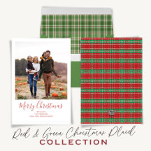 Colorful Red and Green Christmas Plaids