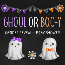 Ghoul or Boo-y Gender Reveal Baby Shower