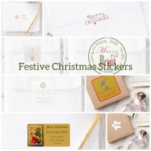 Festive Christmas Stickers