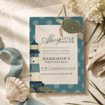 Ahoy Little Sailor First Birthday Collection