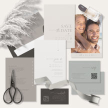 Chic Minimalist Neutrals Wedding 