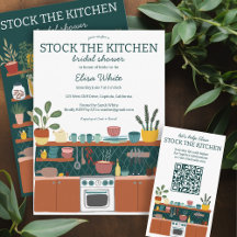 STOCK THE KITCHEN Cute Hand-Drawn Bridal Shower 