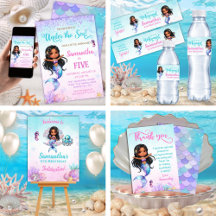Afro Mermaid Birthday Collection