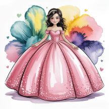 Elegant Pink Ball Gown Quinceañera Party