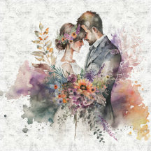  Delicate watercolor wildflowers