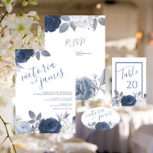 Summer Wedding Bright Blue Floral Collection