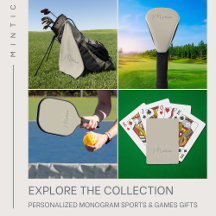 Personalized Monogram Sports and Games Gifts 