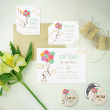 Peanuts   Snoopy and Balloons Baby Shower