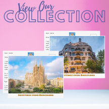 Barcelona Spain Postcard Collection by Emissary